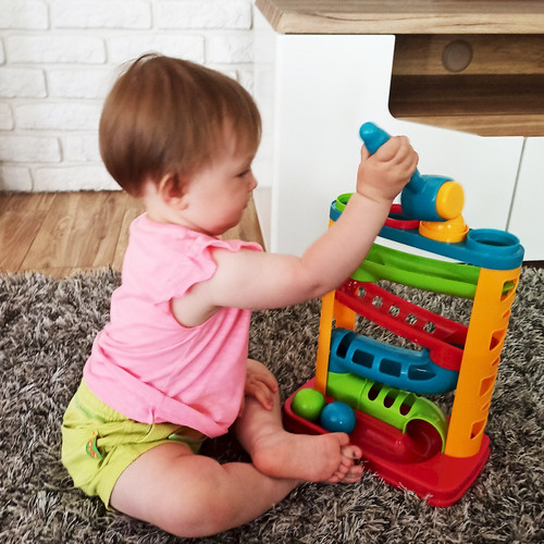 Smily Play Marble Run with Balls & Hammer 12m+