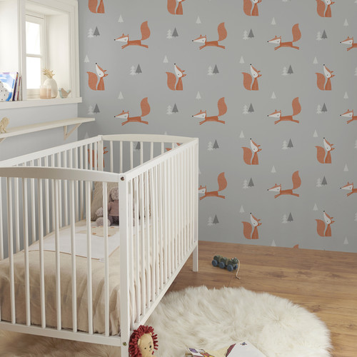 GoodHome Wallpaper Peyote, orange-grey