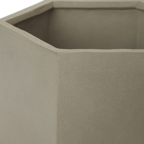 Plant Pot Concrete GoodHome 24 cm, geometric