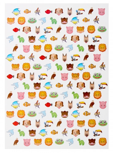 Stamps & Stickers Set Animals 5+