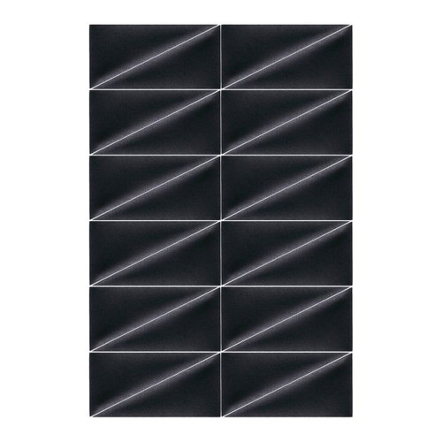 Upholstered Wall Panel Triangle Stegu Mollis 15x30cm 2pcs R, black