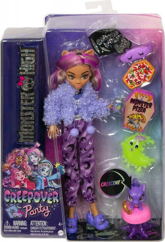 Monster High Doll And Sleepover Accessories, Clawdeen Wolf, HKY67 4+