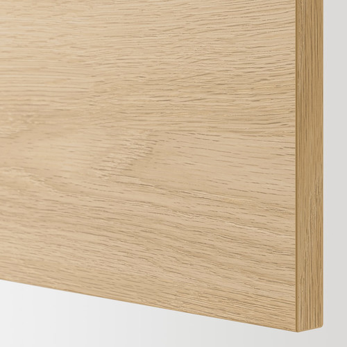 ENHET Bc w shlf/door, white, oak effect, 40x60x75 cm