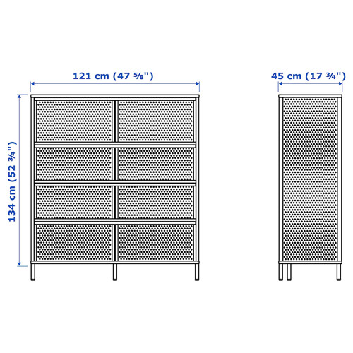 BEKANT Shelf unit, white, 121x134 cm