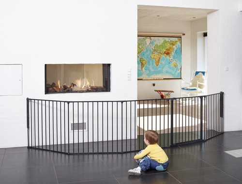 Baby Dan Safety Gate Flex XXL Wall-mounted Hearth Gate 90-350 cm, black