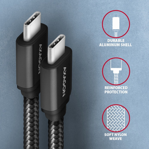 Axagon Cable USB-C to USB-C 3.2 Gen 2m BUCM3-CM20AB