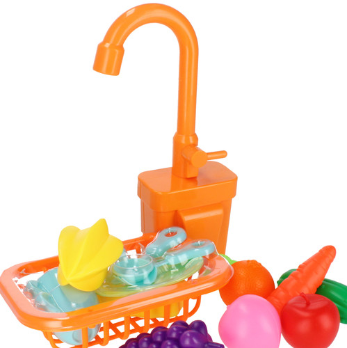 Dishwashing Playset Sink with Tap & Accessories, assorted colours, 3+