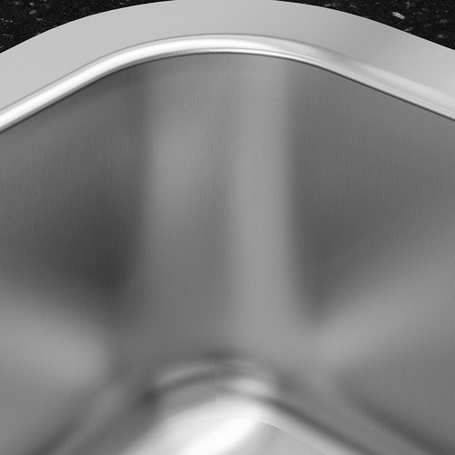 BOHOLMEN Single-bowl inset sink, stainless steel, 47x30 cm