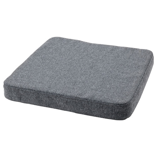 ÅKERVINDEFLY Chair cushion, grey, 39/35x37x5 cm