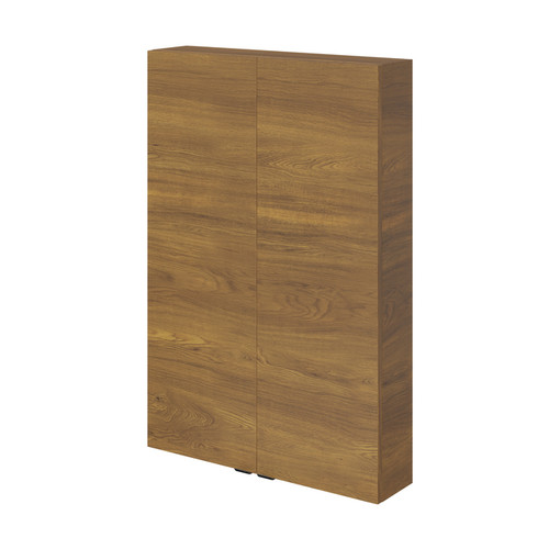 GoodHome Bathroom Wall Cabinet Imandra 60 x 90 x 15 cm, walnut