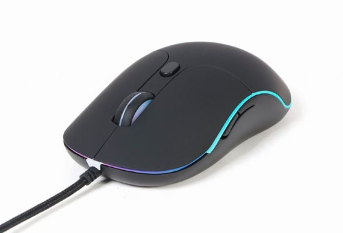 Gembird Optical Wired Mouse USB Iluminated, 6 buttons, black