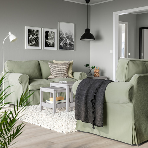 EKTORP 2-seat sofa, Hakebo grey-green