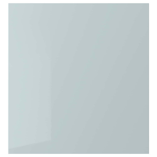 SELSVIKEN Door, high-gloss light grey-blue, 60x64 cm