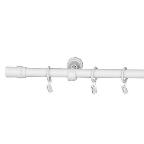 Curtain Rod GoodHome Anafi 19 mm 160 cm, matt white