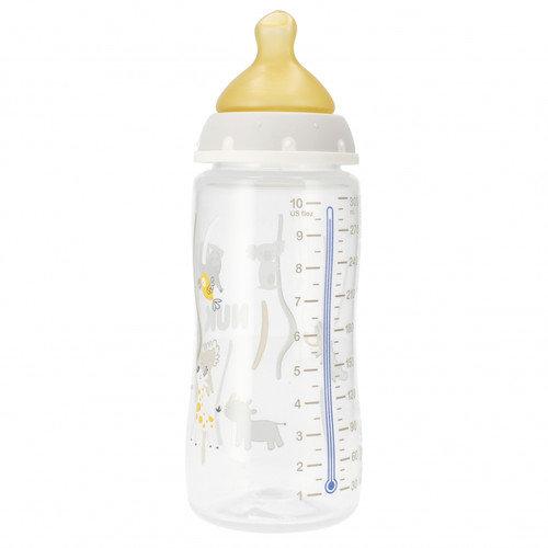 NUK First Choice Plus Baby Bottle with Temperature Control 300ml 0-6m, grey