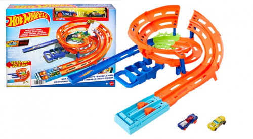 Hot Wheels Whip Around Raceway, 2 Toy Cars HTK17 4+