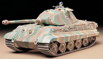 Tamiya Static Scale Model King Tiger Porsche Turret 1:35 14+