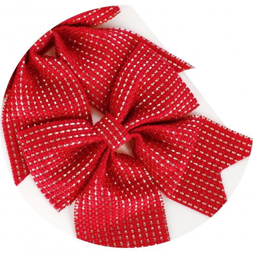 Craft Christmas Decoration Bow 2pcs, 1 set, assorted