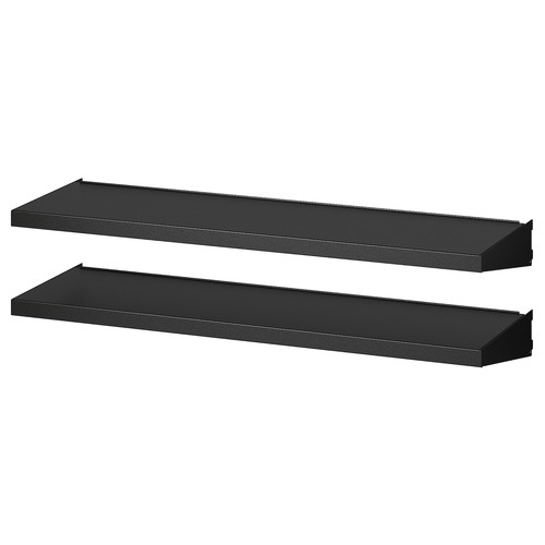 BROR Shelf for wall upright, black, 85x25 cm