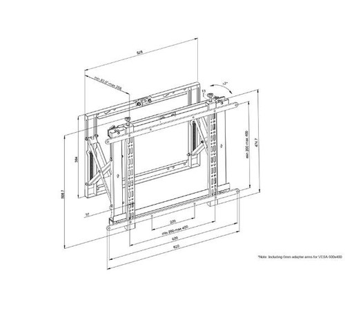 NewStar Video Wall Mount 42-70" 35kg