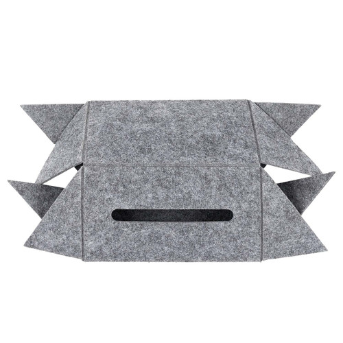 Felt Tissue Box, dark grey