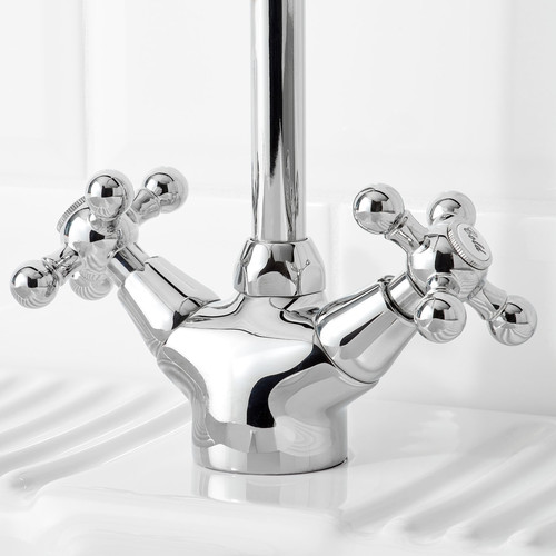 EDSVIK Dual-control kitchen mixer tap, chrome-plated