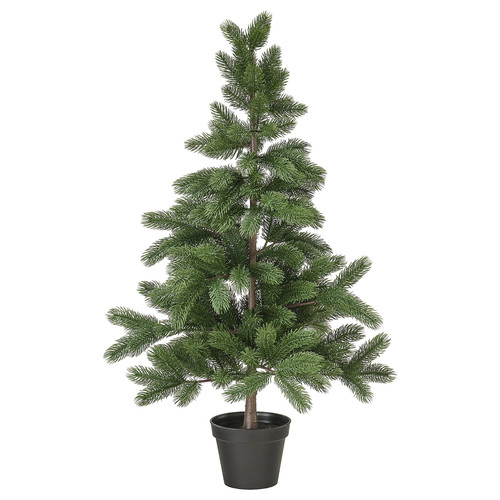 VINTERFINT Artificial potted plant, in/outdoor/Christmas tree green, 17 cm