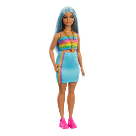 Barbie Fashionistas Doll #218 with Blue Hair HRH16 3+