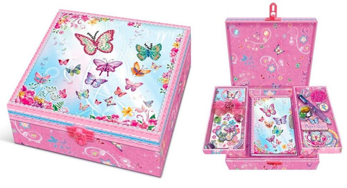 Pulio Music Box with Shelves Pecoware Butterflies 6+