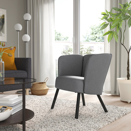 HERRÅKRA Armchair, Vissle grey