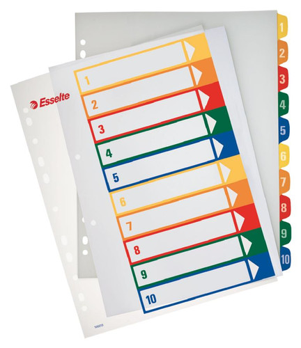 Esselte Index PP A4 Maxi 1-10