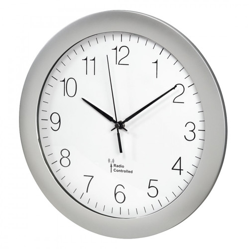 Hama Wall Clock DCF PG-300, silver