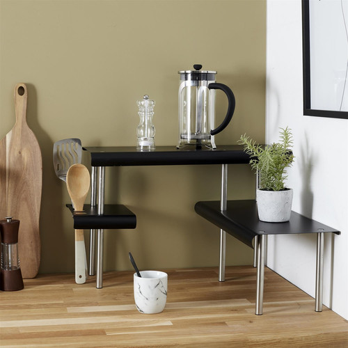 Countertop Corner Shelf Unit Angle