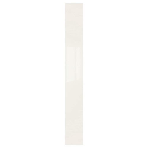 FARDAL Door with hinges, high-gloss white, 25x229 cm