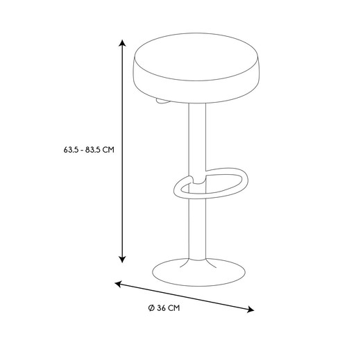 Bar Stool Mumford, black