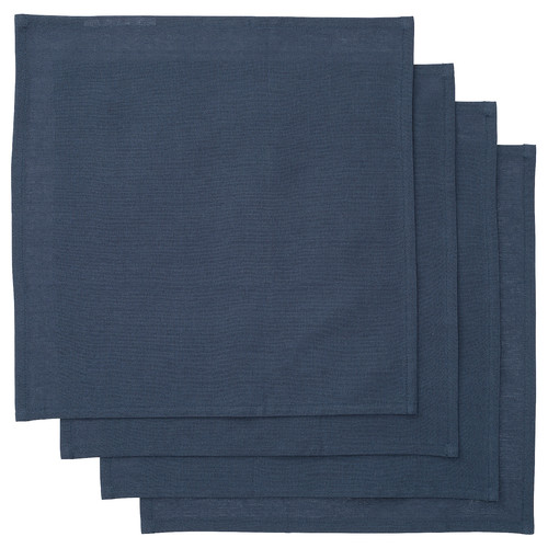 SNÖKRABBA Napkin, black-blue, 35x35 cm