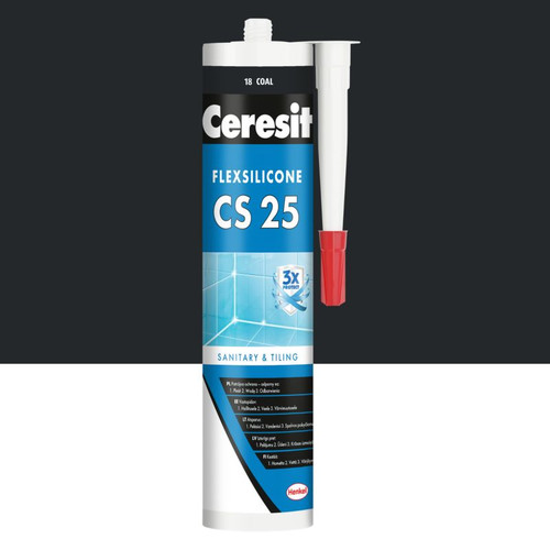 Ceresit Sanitary Flexsilicone CS 25 280ml coal