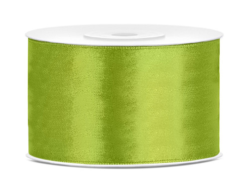 Satin Ribbon 38mm/25m, green apple