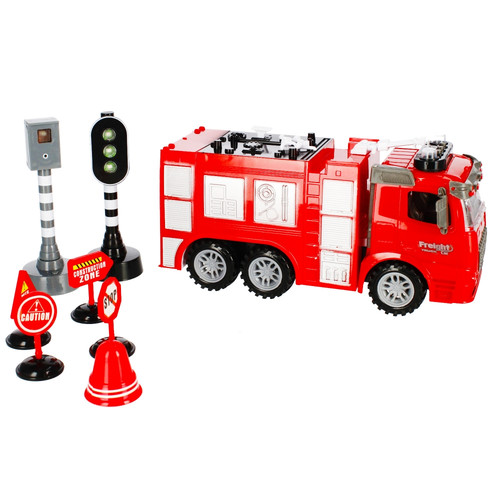 City Fire Fight Fire Engine Truck with Accessories 3+