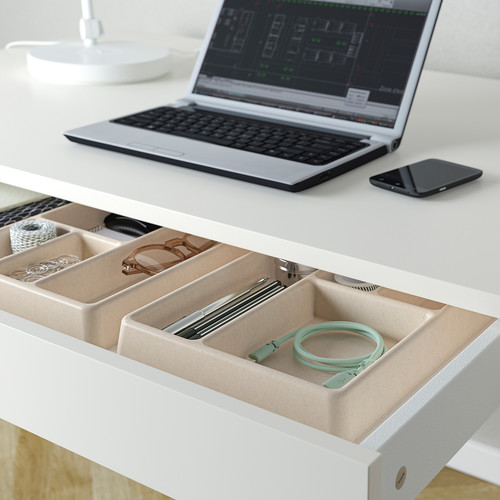 HÖNSNÄT Cable organiser for drawer, natural, 29x21 cm