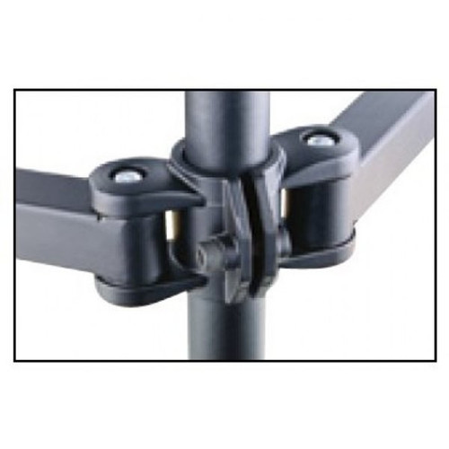 Double Monitor Desk Mount Black