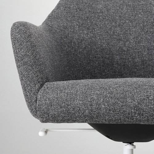 LÅNGFJÄLL/TOSSBERG Conference chair, Gunnared dark grey/white