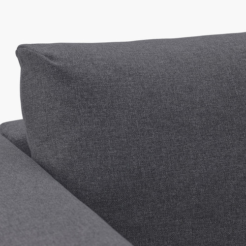 VIMLE Corner sofa, 5-seat, with chaise longue/Gunnared medium grey
