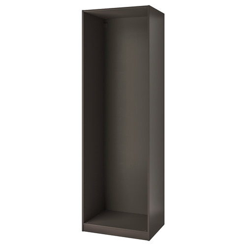 PAX Wardrobe frame, dark grey, 75x58x236 cm