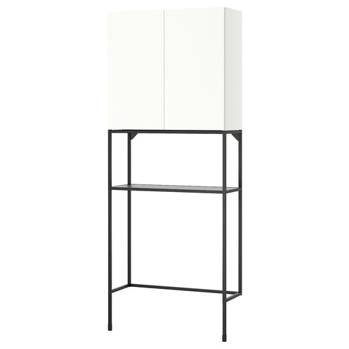 ENHET Storage combination, anthracite/white, 80x32x204 cm