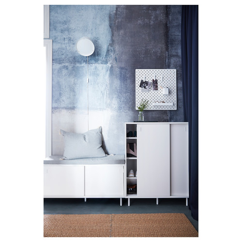 MACKAPÄR Shoe cabinet/storage, white, 80x102 cm