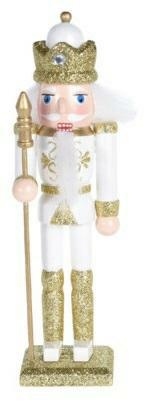 Nutcracker Christmas Decoration Henry 3 18cm, white