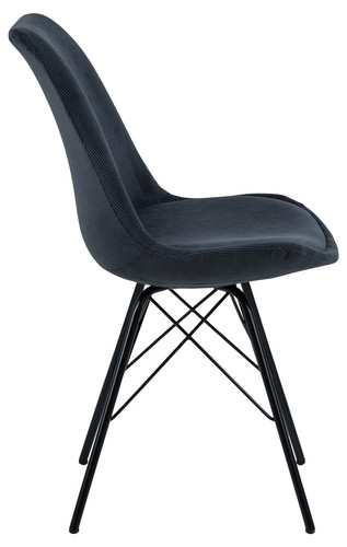 Chair Eris, corduroy, anthracite