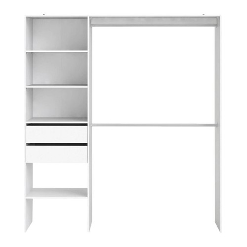 Open Wardrobe Form Zodiak 200 x 181 x 45 cm, white