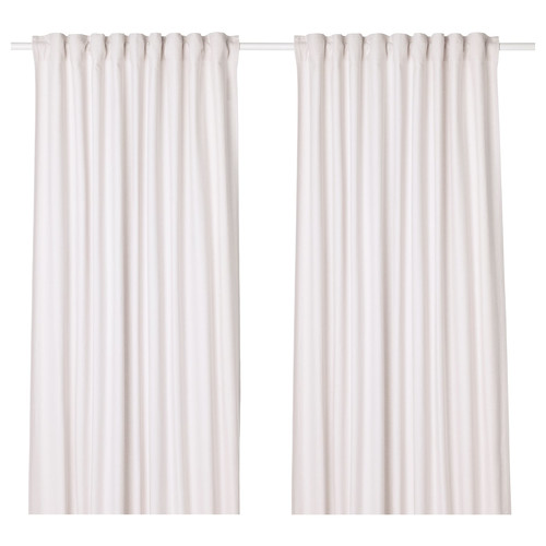 TIBAST Curtains, 1 pair, beige, 145x300 cm